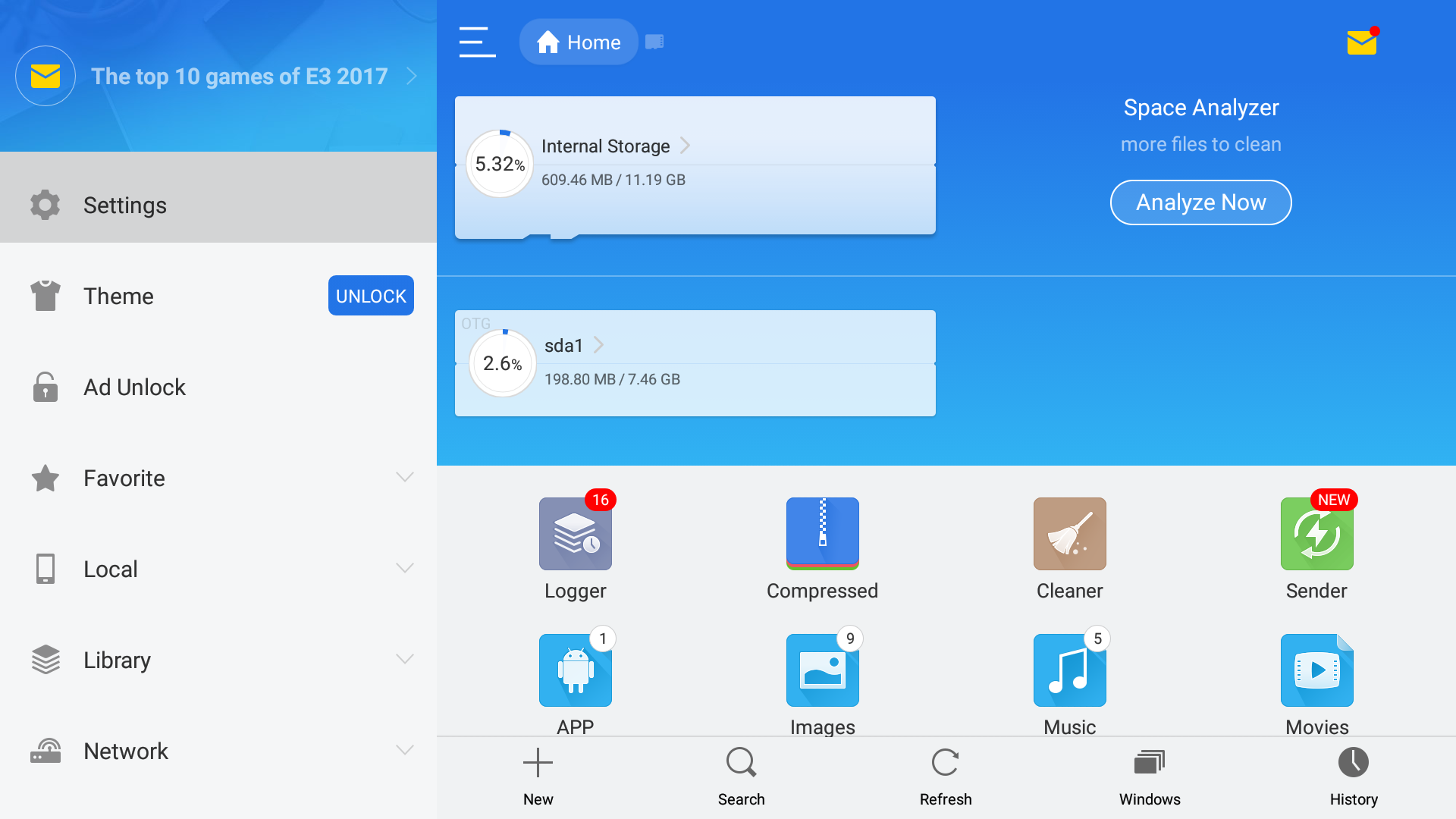 Установить es file explorer